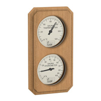 Термогигрометр стрелочный вертикальный SAWO для бани и сауны кедр 221-THVD