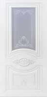 Дверь межкомнатная Космос Моцарт эмаль, цвет Ral 9010 патина серебро ПО