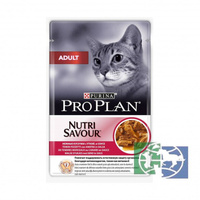 Влажный корм Pro Plan Adult для взрослых кошек, утка в соусе, пауч, 85 г