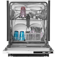 Встраиваемая посудомоечная машина HOMSAIR DW66M, полноразмерная, ширина 59.8см, полновстраиваемая, загрузка 12 комплекто