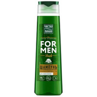 Шампунь Чистая Линия For Men укрепляющий Wood Сила и Свежесть для всех типов волос Дуб и масло конопли 400 мл