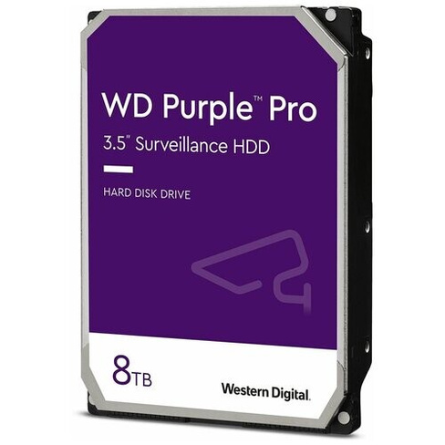 Жесткий диск WD Purple PRO WD8001PURA 8ТБ 3,5" 7200RPM 256MB (SATA-III) All Frame AI Western Digital