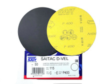 Фибродиск D SAITAC-VEL d115 мм, с креплением VELCRO® № 400