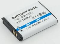 Аккумуляторная батарея SLB-1137D для фотоаппарата Samsung i100, i80, i85, L74W, NV100HD, NV103, NV106 HD, NV11, NV24HD,