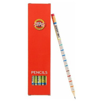 KOH-I-NOOR Набор чернографитных карандашей Таблица умножения 1231 12 шт. разноцветный 12 шт.