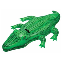 Надувная игрушка-наездник Intex Крокодил 58546, зеленый