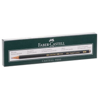 Faber-Castell Набор чернографитных карандашей Castell 9000 HB 12 шт. (119000) зеленый 12 шт.