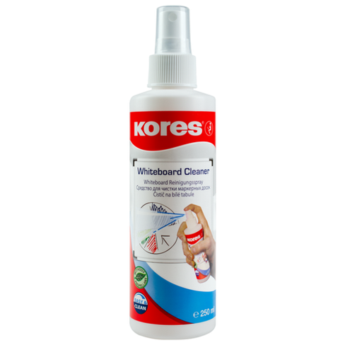 Средство для очистки магнитно-маркерная Kores спрей Whiteboard Cleaner, белый