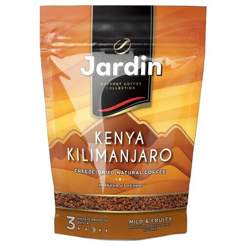 Кофе растворимый Jardin Kenya Kilimanjaro, пакет, 75 г, 12 уп. JARDIN