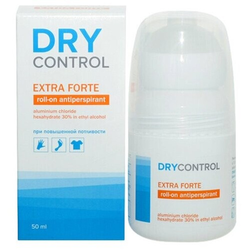 DryControl Антиперспирант Extra Forte, ролик, флакон, 50 мл, 50 г