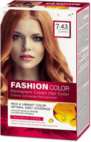 Стойкая крем-краска для волос Rubella Fashion Color 7.43 медно-русый 50 мл