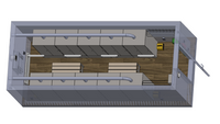 Бытовка мобильная сушилка 6000x2450