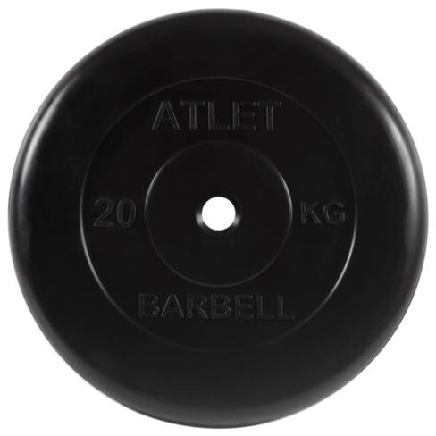 Набор дисков MB Barbell MB-AtletB26 20 кг 20 кг 1 шт. черный