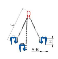 Для подъема бетонных колец КГП 02(2) 1,6т L=1,5м с ЗБКо-0,75