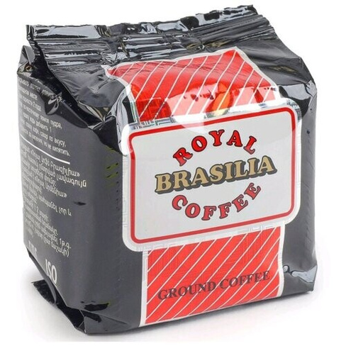 Кофе молотый Royal Armenia Brasilia Роял Армения Бразилия прессованный, 100 г х 30 шт