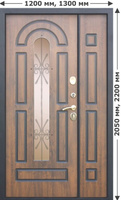 Двери входные Vikont 1200/1300 (ФЕРРОНИ) под заказ